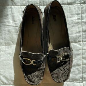 Bass Blanche Women's Suede Brown Slip-On Loafers - 8